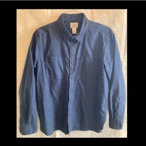 Men's BeanFlex Twill Shirt, Traditional Untucked Fit, Long-Sleeve
